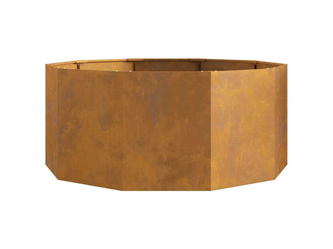 Floreira Ferro Enferrujado 120 X 120 X 50 Cm Vidaxl