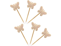 Conjunto De 6 Canetas Gel Borboleta Com Glitter, Fofas Para Escrita