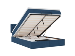 Ottoman Bed, Ottoman Beds Vidaxl Azul Tecido (140 X 200 Cm)