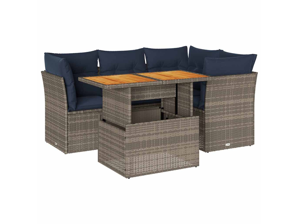 Garden Sofa Set, Garden Sofa Sets Vidaxl Cinzeto Rattan / Vime (n/a)