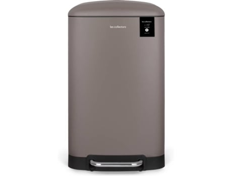 Caixote do Lixo LES COLLECTORS N°719 (Castanho - Aço Inoxidável - 30 L)