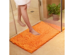 2026 tapete de Banho Antiderrapante de Microfibra Lavável de Absorção Rápida 16x24 Polegadas Laranja