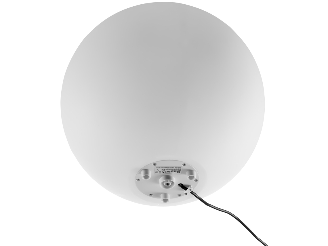 Tectake Lâmpada Esférica Luminous Globe, Led Com Comando À Distância, Branco