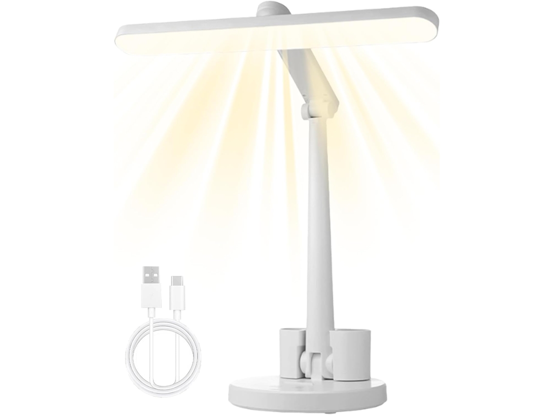 Luminária De Mesa Genérica Ajustável, Dobrável, Com Proteção Para Os Olhos