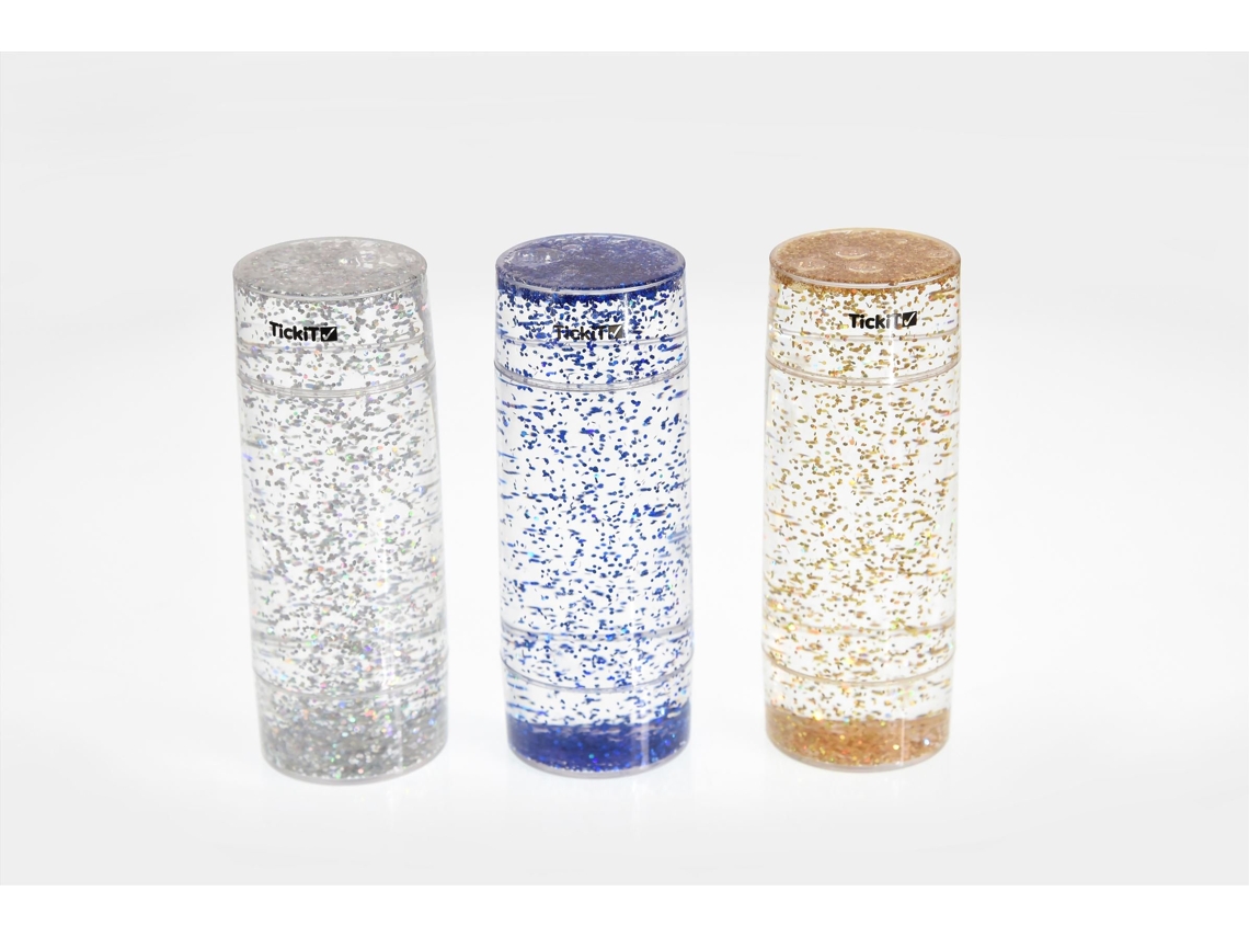Conjunto De Brinquedo Sensorial Tickit Glitter Storm Conjunto Com 3 Tubos