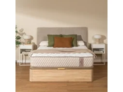 Colchão Híbrido Cecotec Flow 6790 Com Espuma Viscoelástica E Molas Ensacadas, 90x190 Cm. Multicamadas, 26 Cm De Altura