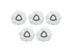 5 Cabeças de Limpeza LAXISCREED para Mop Rotativo Ocedar
