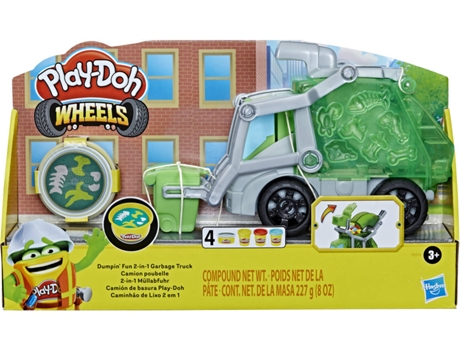 Plasticina PLAY-DOH Wheels - Play-Doh Garbage Truck (Idade Minima: 3 anos)