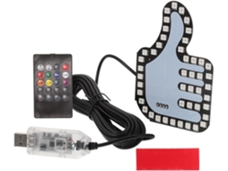 Luz De Mão Multifuncional Em Led Para Carro, Revestida Em Pvc Preto, Com Segurança Aprimorada E Controle Por Gestos Para