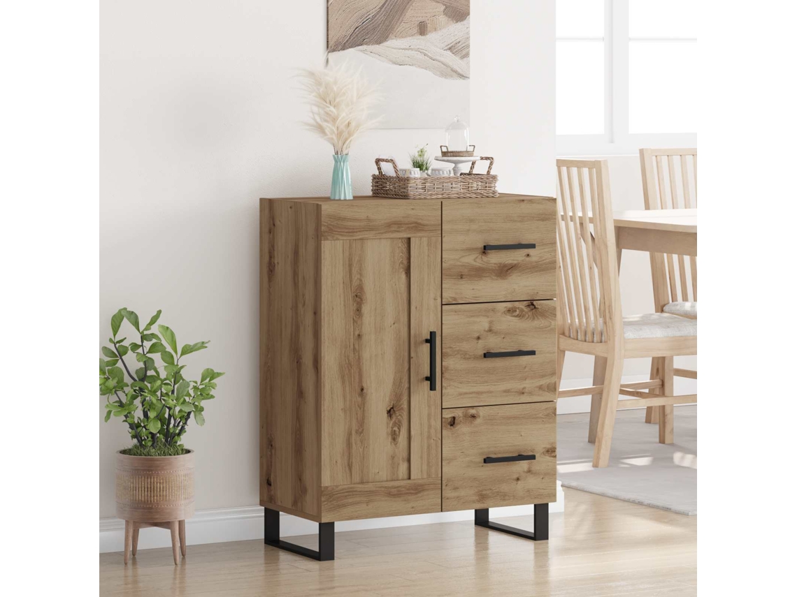 Vidaxl Buffet Carvalho Artesanal 69,5 X 34 X 90 Cm