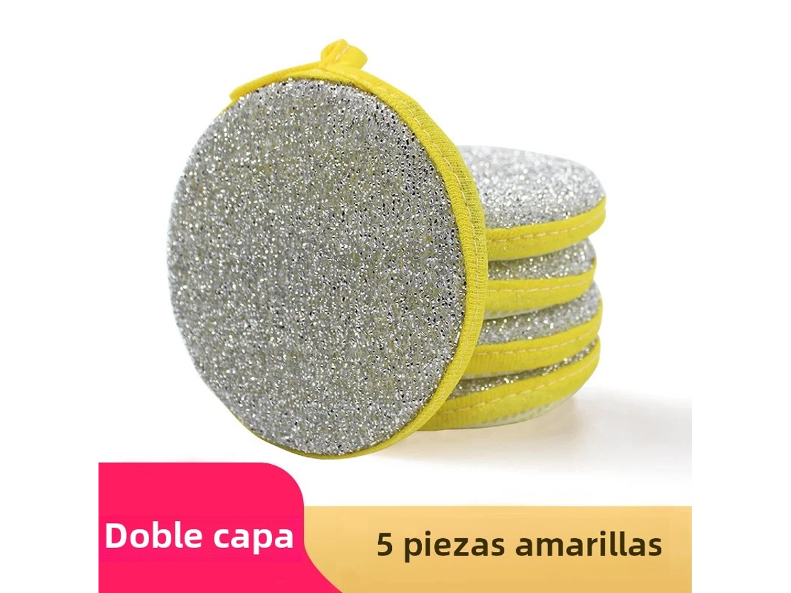 Esponjas de Limpeza Dupla Face MDUG (5 Amarelas)