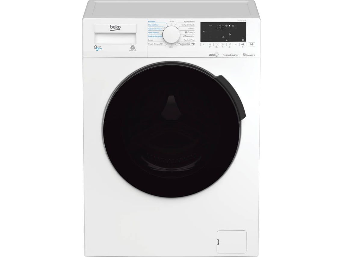 Máquina de Lavar e Secar Roupa BEKO HTV8716DSWBT (5/8 kg - 1400 rpm - Branco)