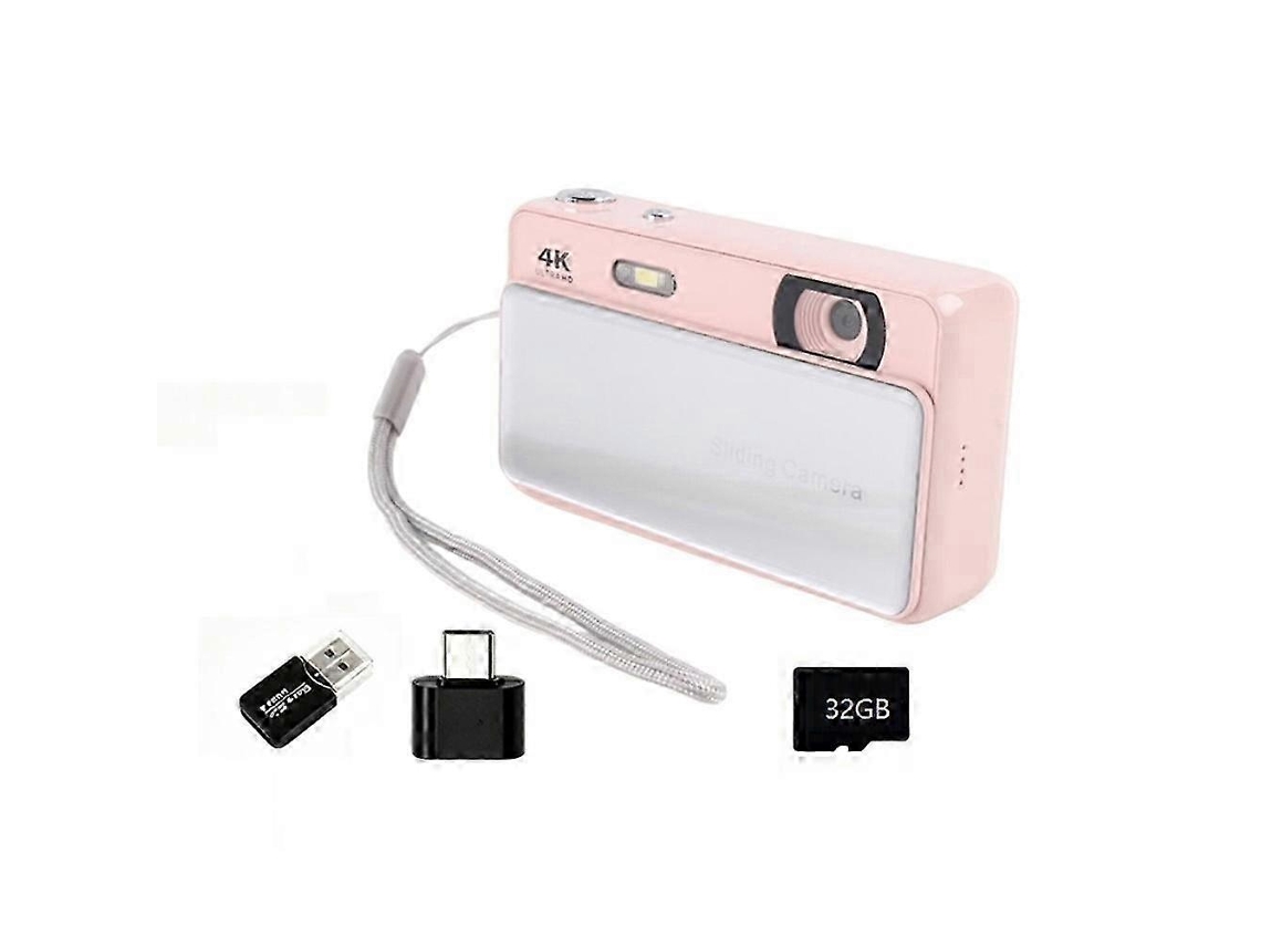Máquina Fotográfica Digital Compacta 4k Com Ecrã Ips De 2,8 Polegadas, Autofoco E Zoom 16x