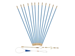 Kit De Agulhas Para Puxar Fibra Vidro 33 Cm,empurrar Fios Elétricos 12 Peças,cabos Baixo Atrito