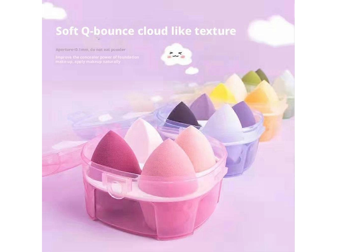 Conjunto De Esponjas De Maquiagem Beauty Egg Para Base E Base Com Caixa De Ovo Perfeita Everley891