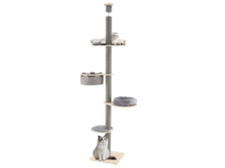 Árvore para Gatos Ajustável do Chão Ao Teto, 236 271 Cm, Cinza NORTHIX