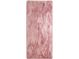 Tapete De Base Fina E Flexível Extra Macio Rosa 80x180