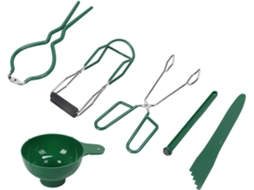 Conjunto Cryfokt Com Funil, Chave Para Potes E Removedor De Bolhas Facilitar O Preparo Geleias Caseiras, Kit De Aço