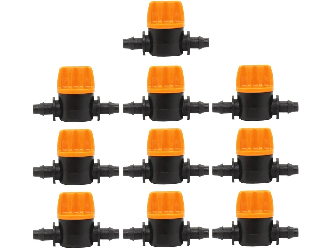 Conjunto De 10 Válvulas Irrigação Por Gotejamento Para Jardim.