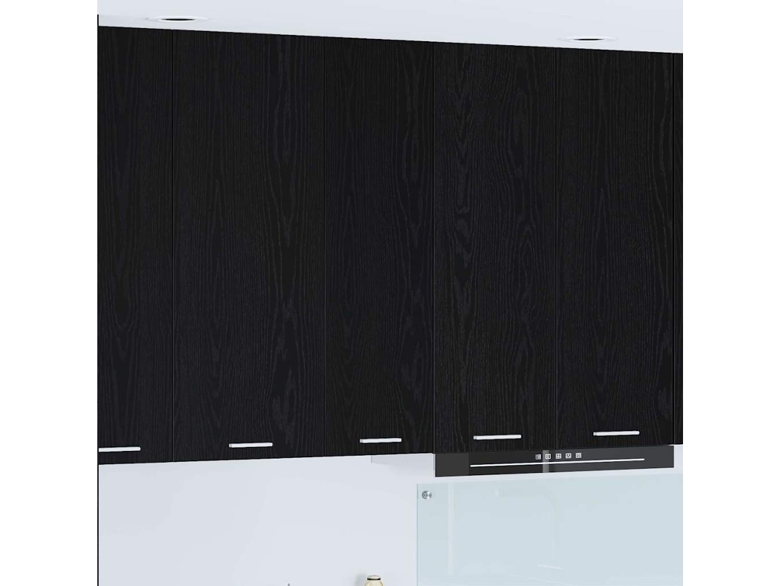 Vidaxl Armário Suspenso Carvalho Preto 30 X 31 X 100 Cm