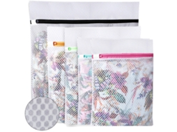 Sacos de Lavanderia em Formato Favo Mel com Acabamento Cera Cor para Guardar Ou Lavar Blusas Delicadas, Meias BRILVIBERA