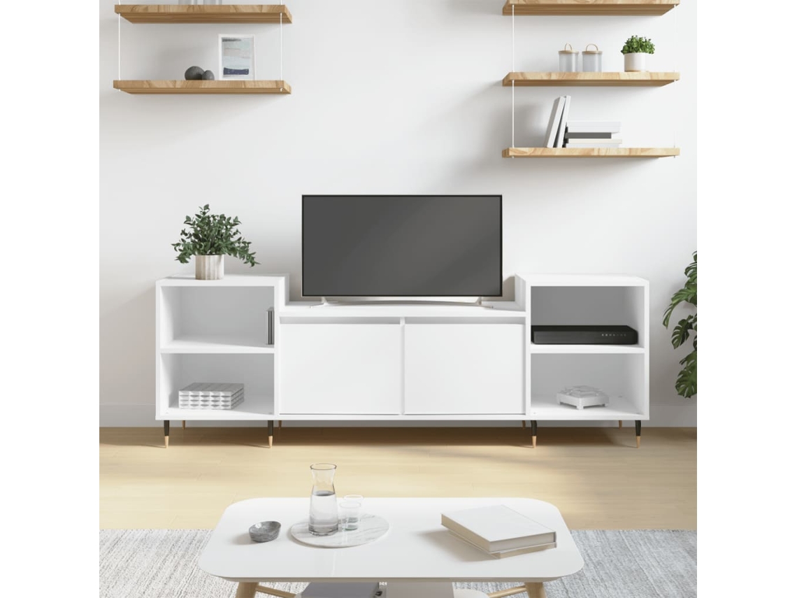 Vidaxl Móvel P/ Tv 160x35x55 Cm Derivados de Madeira Branco