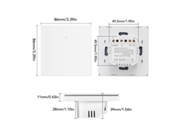 Interruptor Wifi Smart Laxiscreed Com Controlo Por Voz E Timer Via App Para Casa Inteligente