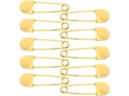 10 Alfinetes De Segurança Reforçados 7,9 Cm (3,1 Polegadas), Liga