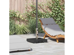 Vidaxl Base Para Chapéu De Sol Preto 41 X 41 X 37 Cm Granito