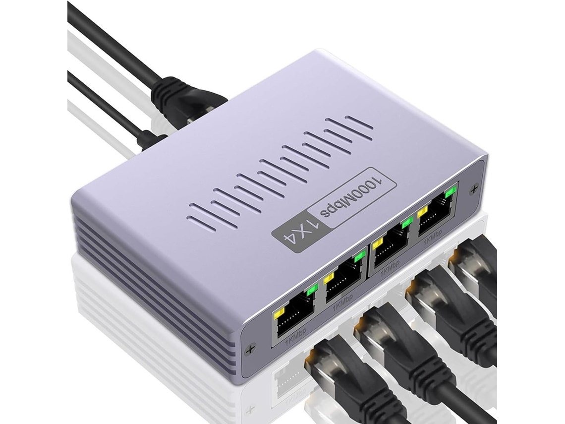 Divisor De Porta Ethernet 1 Para 4