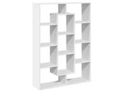 vidaXL Estante 102x29x143 cm contraplacado branco