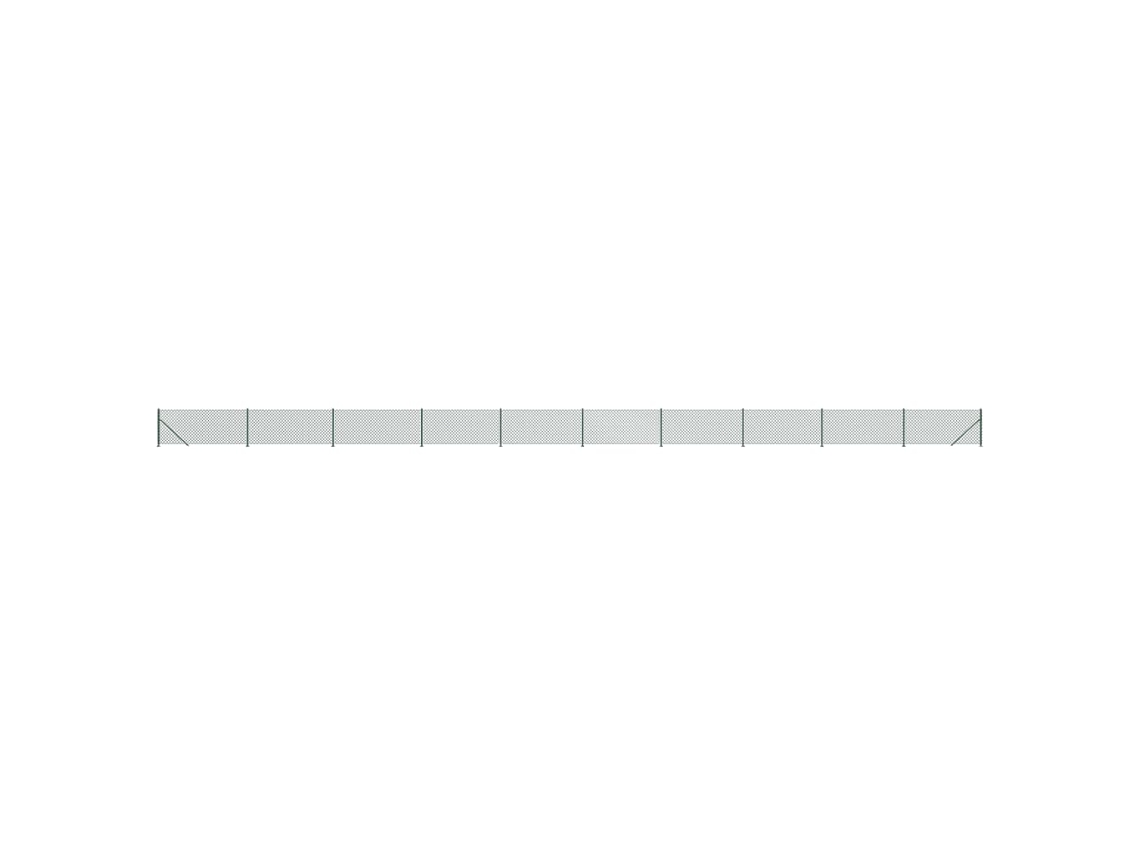 Chain Link Fence, Chain Link Fences Vidaxl Verde Aço (0.8 X 25 M)