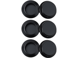 Conjunto De 6 Puxadores Embutidos Para Portas Correr, Armários, Garagens E Closets, Fabricados Em Aço Inoxidável