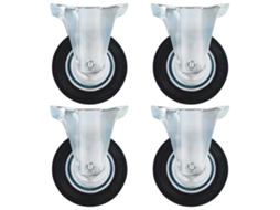 Vidaxl Rodas Fixas 4 Pcs 100 Mm
