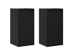 Wall Cabinet, Wall Cabinets Vidaxl Preto Madeira De Pinho (n/a)