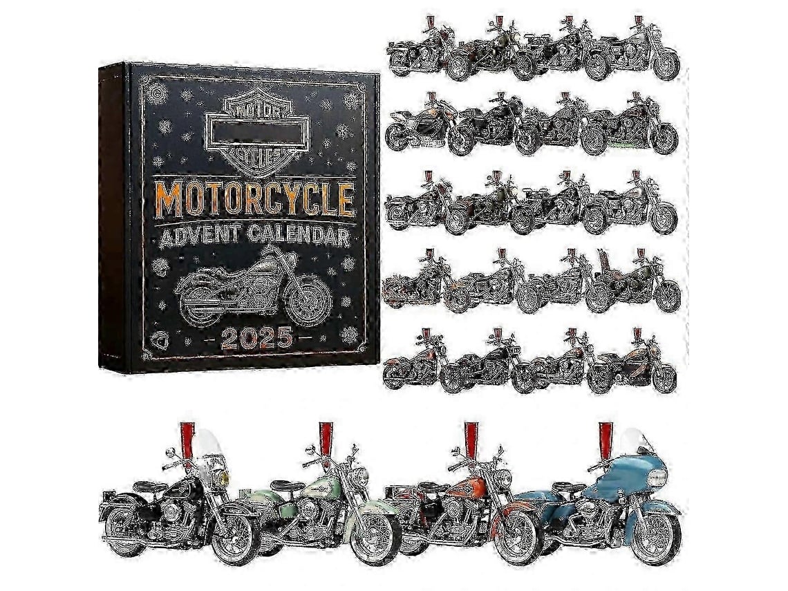 Calendário De Advento Harley Davidson Com 24 Miniaturas