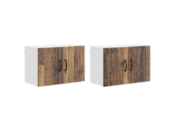 Conjunto de 2 Armários de Parede para Cozinha com Porta Madeira Antiga MAISON EXCLUSIVE