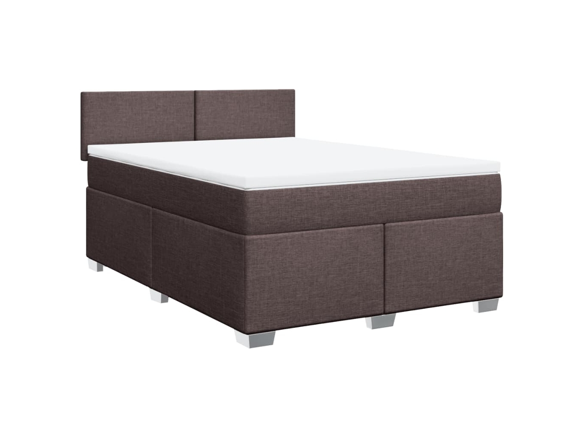 Box Spring Bed, Box Spring Beds Vidaxl Marrom Tecido (160 X 200 Cm)