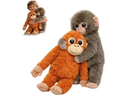 Pelúcia Punch Monkey, De Orangotango Com Macaco Bebê, Brinquedo Macio