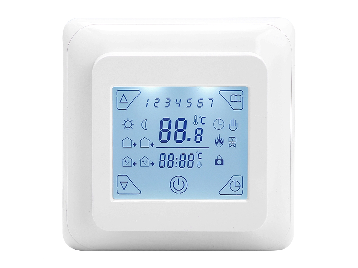 Termostato Laxiscreed Com Tela Sensível Ao Toque Para Aquecimento De Piso Elétrico 16a