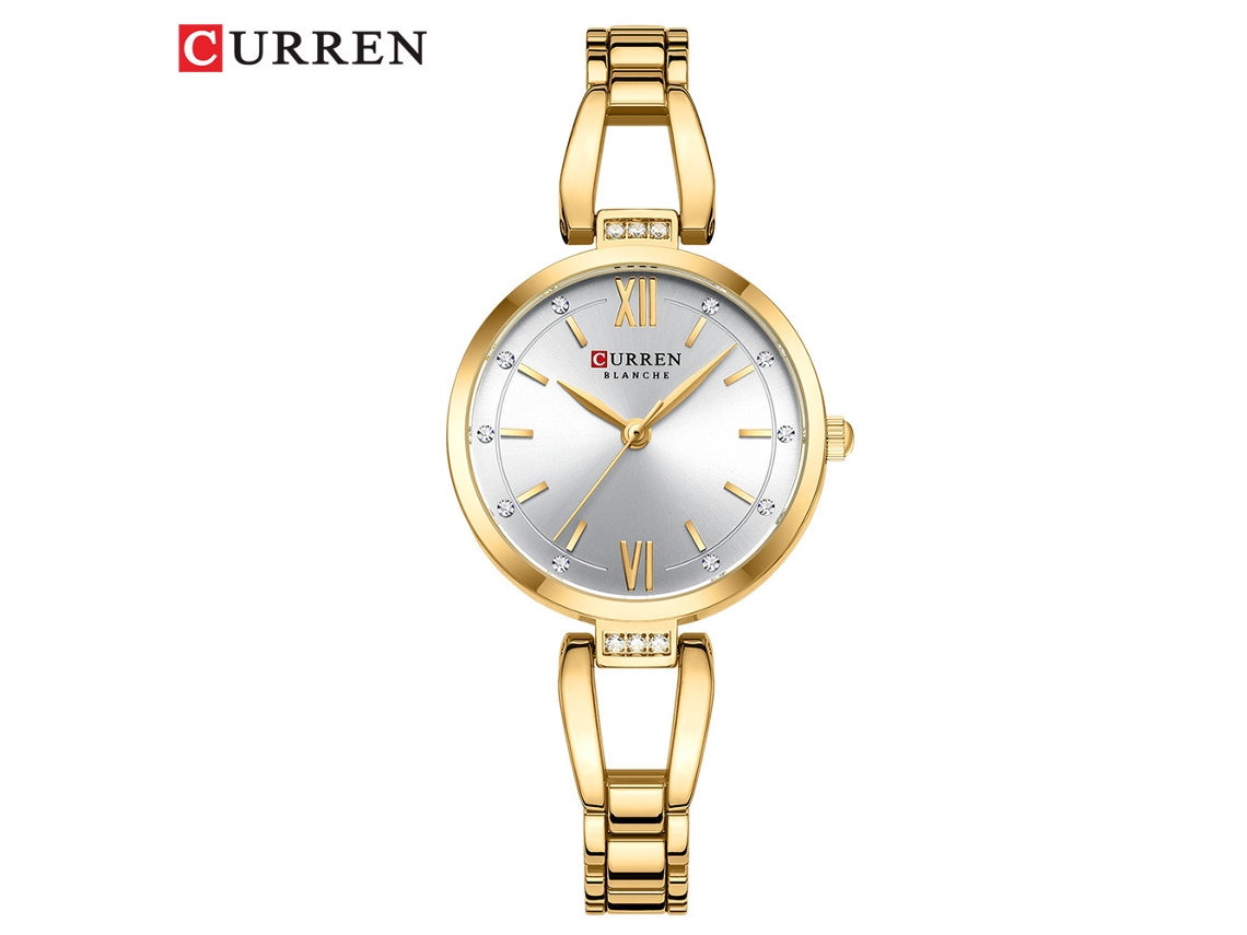 Relógio Feminino MDUG com Pulseira de Aço e Pequeno Painel, Resistente à Água, Minimalista
