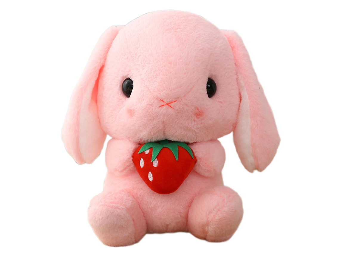 Boneca De Pelúcia Coelho Orelhas Caídas Com Morango, Estilo Kawaii