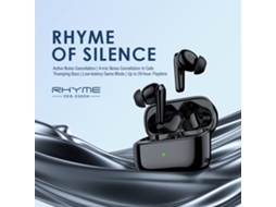 Fones Mali Rhyme Sem Fio True Wireless com Drivers 10mm