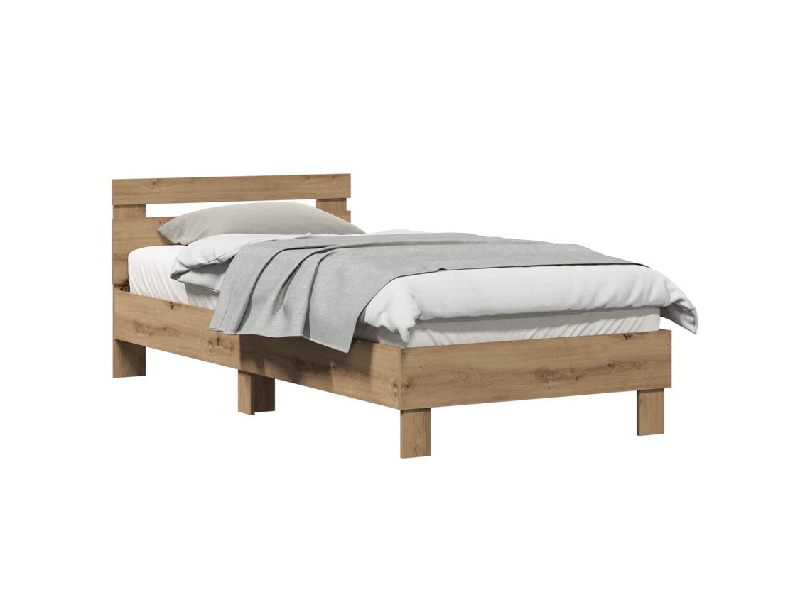 Estrutura da Cama Carvalho Artesanal 203 X 95 X 70 Cm MAISON EXCLUSIVE