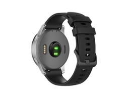 Lurelia Pulseira De Silicone Xadrez Pequena, Compatível Com Garmin Active, Preta