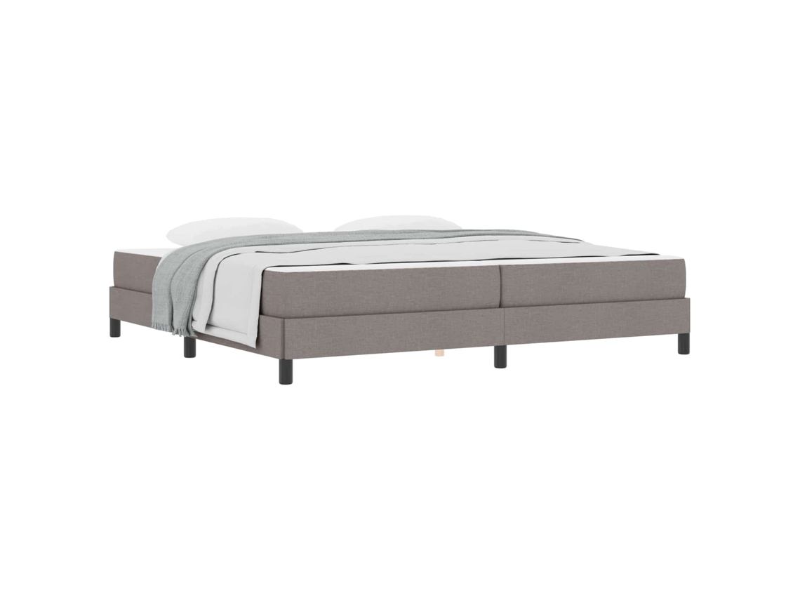 Cama Box com Colchão Cinzento Acastanhado Tecido MAISON EXCLUSIVE 200x200 cm