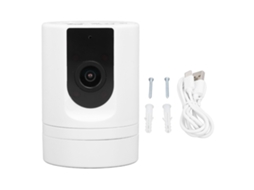 Câmera de segurança residencial 1080p Wi-Fi com monitoramento remoto por celular, rotação de 360° e comunicação bidirecional para vigilância familiar LAXISCREED