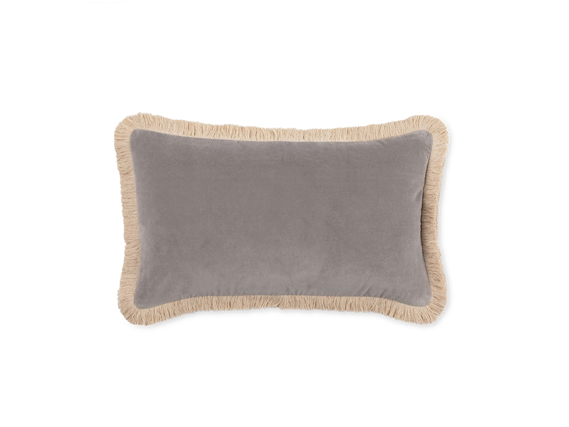 Capa de Almofada MEVAK LIVING Cinzento (Algodão - 30x50 cm)