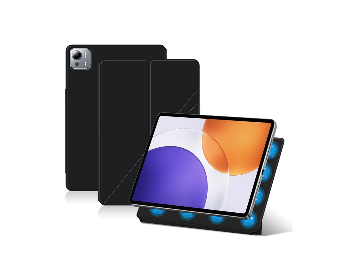 Elysve Capa Para Tablet Preto, 12,4 Polegadas, Com Design Magnético, Para Tablet Xiaomi Mi Pad 6s Pro