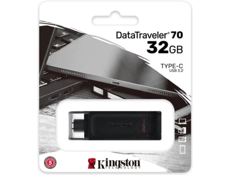 Pen USB KINGSTON DataTraveler 70 (USB-C 3.2 - 32 GB)